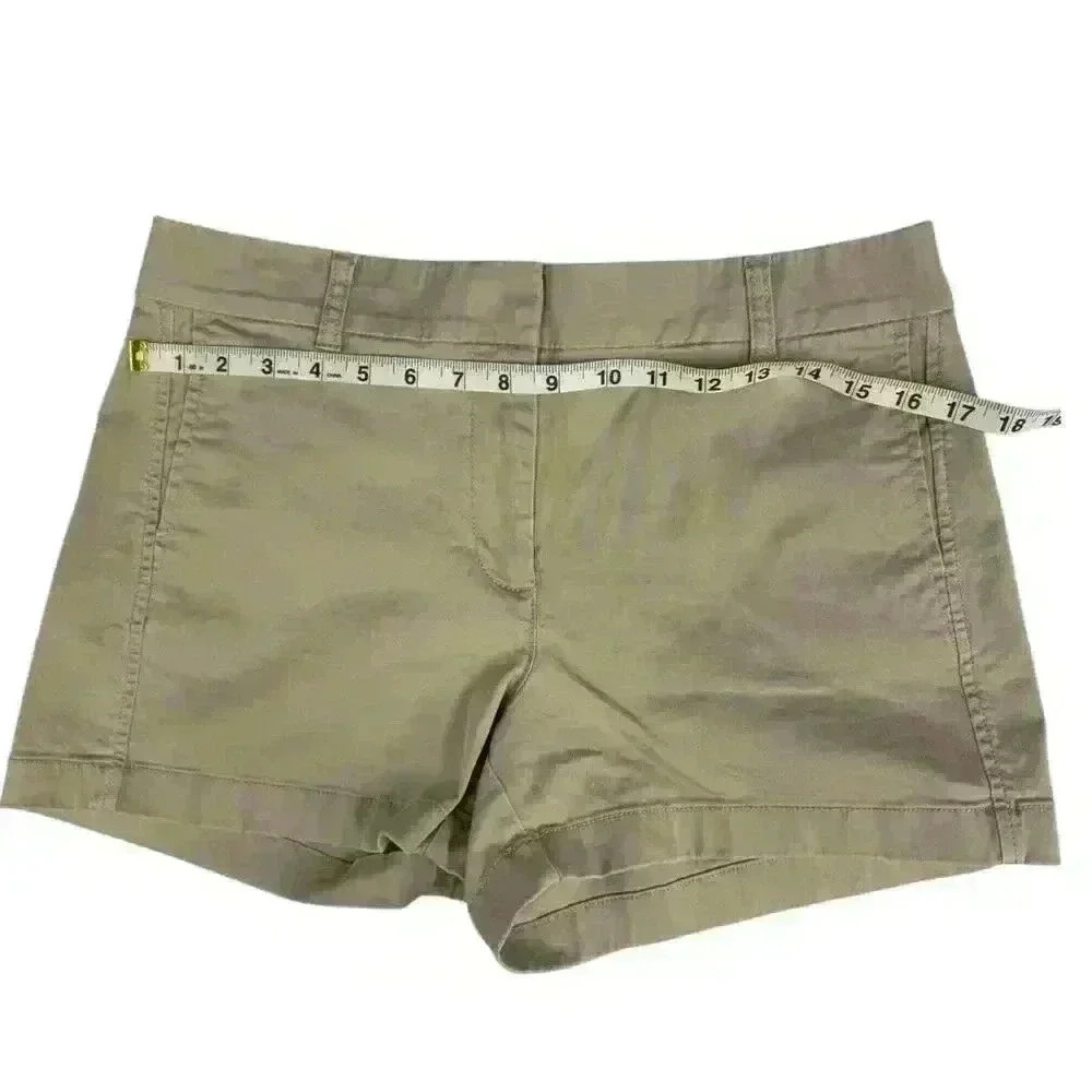 J Crew Women's 4" stretch chino khaki short size 8 - Picture 9 of 10